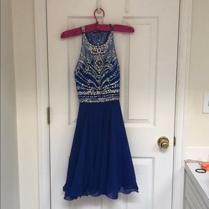 Blue Homecoming Dress